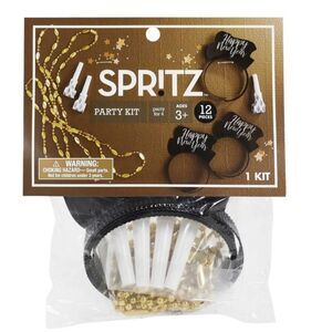 Spritz happy new year party kit – party for 4 -12 pieces